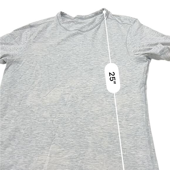 LULULEMON gray Men's basic layering undershirt base T-Shirt Size medium - Picture 7 of 8